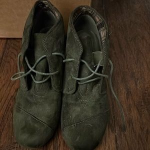 Green Ankle Booties